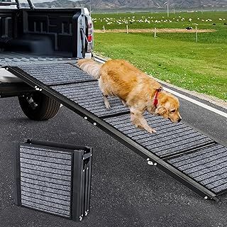 Snagle Paw Longest 180cm Dog Car Ramp,Protable Dog Ramp for Large Dogs with Anti-Slip Rug Surface,Folding Pet Ramp Stairs Up to 127KG Dog Ramps for Medium & Large Dogs Get Into a Car, SUV & Truck