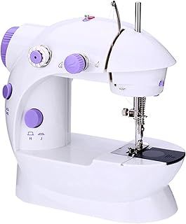 Desktop Sewing Machine, Mini Electric Handheld Sewing Machine Kit Tools - Household Lightweight Portable Sewing Device Kit with Foot Pedal, Bobbins, Needle Threader Ideal for Kids, Beginners
