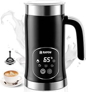 Milk Frother Electric 5 in 1 - Automatic Milk Frothers 350ml Large Capacity Milk Steamer Silent Operation Milk Heater and Warmer Hot & Cold Milk Foamer for Latte Coffee Chocolate