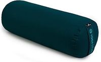 Yoga Studio Yoga Bolster Cushion | EU Organic Buckwheat Hulls Filling | (GOTS Certified) | Removable Washable Organic Cotton Outer Cover | Great for Yoga, Meditation
