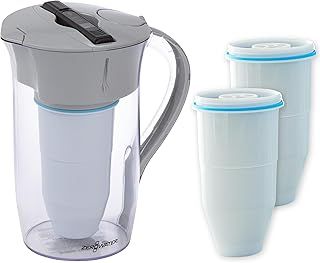 Culligan ZeroWater 1.9L Water Filter Jug Combo-3x5 Stage Filters+TDS Meter, IAPMO Certified to Reduce PFOA/PFOS, Fluoride, Lead & Other Heavy Metals, BPA Free