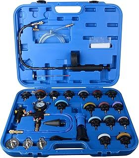DAYUAN 28pcs Universal Radiator Pressure Tester Kit, coolant Pressure Tester kit coolant Vacuum Refill kit for Cooling System
