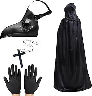 Plague Doctors Mask, Retro Rivet Long Nose Birdbeak Steampunk Masks, Plague Doctor Mask, Halloween Mask, Halloween Costume Props Mask for Masquerade, Halloween Party, Carnival, Cosplay