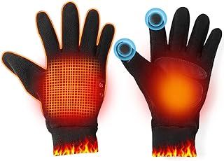OBEST Heated Gloves, Rechargeable Battery Powered Electric Heating Gloves for Men Women, Cold Winter, Arthritis Hands, Outdoor Hiking Walking Camping
