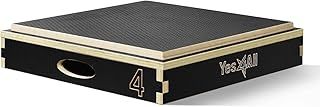 Yes4All 3 In 1 Plyo Box Adjustable, Foam and Wooden Plyometric Box Non-Slip Platform For Jump Training, Jump Boxes For Home Gym Exercise And Outdoor Workout