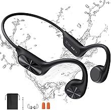Swimming Headphones,Bone Conduction Headphones Bluetooth 5.4,IPX8 Waterproof,32G Memory Sports Headphones,Underwater Headphones with MP3-Player for Swimming,Open Earphones for Swimming Running