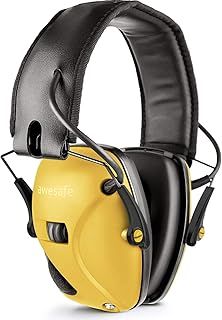 awesafe Electronic Ear Defenders for Adults Hearing Protection Noise Reduction Sound Amplification Earmuffs Ear Protectors NRR 24dB