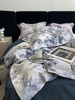 returns pallet,Four-piece Sateen Cotton Quilt Cover European And American Bedding,1.5m (5ft) Bed