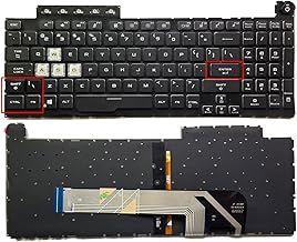 UI-UK with Backlit Laptop Keyboard For ASUS TUF Gaming F15 FA506 FX506 FX506U FX506II FX506IH FX506LI FA506Q FX506L FA506U F17 FX706 FA706 FX706LI -UI-UK Layout