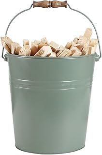 Antique Fireside Coal Charcoal Firewood Kindling Scuttle Hod Bucket 17L (BR84)