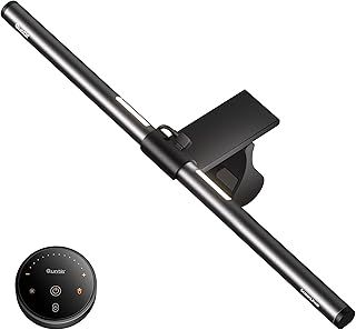 Quntis Monitor Light Bar with Backlight and Remote Control, 40cm Curved Monitor Lamp with Stepless Brightness & Hue Adjustment, CRI≥95 Eye-Care No Screen Glare Computer Screen Light Bar Home Office