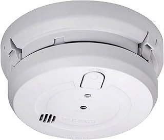 1163 Optical Smoke Alarm 240V with 9V Replaceable Battery Back Up (White)
