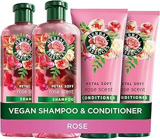 Herbal Essences Rose Scent Petal Soft Shampoo 2x350ml + Hair Conditioner 2x250ml