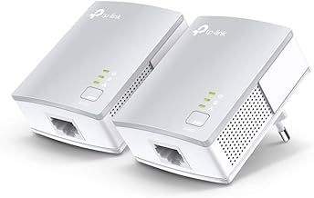 TP-LINK TL-PA4010KIT AV500 500 Mbps Nano Powerline Adapter Starter Kit - White, Pack of 2 (Renewed)