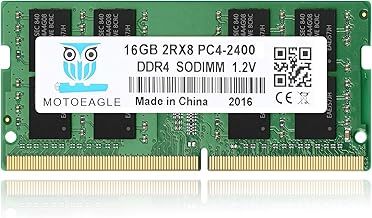 16GB DDR4 2400MHz SODIMM 2RX8 PC4-19200 (PC4-2400T) CL17 Non-ECC Laptop RAM Memory Module