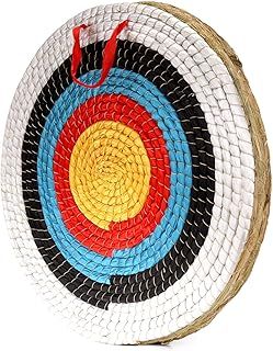 Archery Targets for Backyard Hand-Made Straw Archery Target for Recurve Bow Compound Bow or Longbow 20 Inches Traditional Bow Arrow Target for Kids Youth Adult Archery Hunting Practice