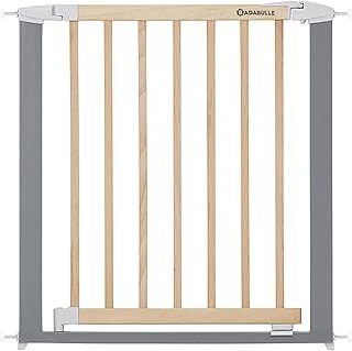BADABULLE Safe and Lock Wood Metal Baby Gate - door and stair gates for baby, 73 - 81.5 cm