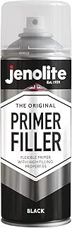 JENOLITE Primer Filler Spray Paint | BLACK | High Fill Multi-Surface Primer Paint | Fills Small Dents & Scratches | Perfect For Car Bodywork, 3D Printer Models & More | 400ml