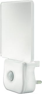 Integral LED Motion Sensor Night Light, Plug in Wall with Dusk to Dawn Photocell Sensor, for Hallways, Landings, Stairs, Kitchens, Bedrooms, Baby’s Nursery and More,Transparent, Pack of 1