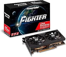 POWERCOLOR Fighter AMD Radeon RX 6600 XT Gaming Graphics Card with 8GB GDDR6 Memory, Powered by AMD RDNA 2, HDMI 2.1 (AXRX 6600XT 8GBD6-3DH)