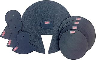 RockSolid Drum Practice Pads - Drum Silencer Pads - 8 Rock Drum Mute Pads