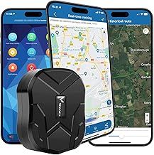 Winnes GPS Tracker Car Tracker No Monthly Fee Battery Long Life 10000mAh 4G Version Unlimited Range Real-time Tracking Vehicle Tracker Device Lifetime Free APP Car Security Alarms