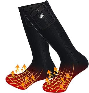 SNOW DEER 7.4V 2200MAH Heated Socks,Electric Rechargeable Battery Heating Socks for Men Women,Winter Sports Ski Hunting Camping Hiking Climbing Riding Motorcycle Warm Cotton Socks Foot Warmer