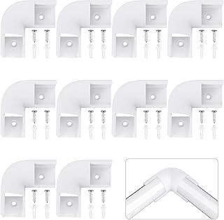 HOMMAND 90 Degrees Corner Connector 10 Pcs, LED Profile Corner Connectors, 90 Degrees LED Channel Corner Connectors for V Shape LED Aluminium Profile, Screws Included