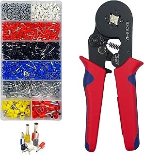 Newaner bootlace Ferrule Crimping Tool, 1200 Pieces Wire End Ferrules, CRIMPING_PLIERS for Electricians and DIY Enthusiasts
