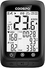 COOSPO Bike Computer GPS Wireless, ANT+ Cycling Computer with Bluetooth, Multifunctional Bicycle Computer GPS with 2.4 LCD Screen, Bike Speedometer with Auto Backlight IP67