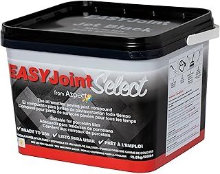 EASYJoint Select Patio Sand Ready Mixed Paving Jointing Compound For Outdoor Ceramic, Porcelain Tiles And More. 12.5kg All Weather, Strong And Durable Sweep In Joint Compound - Jet Black