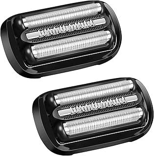 ACWOO Series 5/6 Electric Shaver Replacement Head, 2PCS 53B Electric Razors Shaver Head Compatible with All Braun Series 5/6 Electric Shavers, Easily Attach Your New Shaver Head, Smooth Shaving, Black