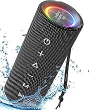 Tronsmart Mirtune C2 Portable Bluetooth Speakers,360°Surround Sound 24W HD Sound and Deep Bass, IPX7 Waterproof, 24H Playtime, LED Lights, Stereo Pairing with TF/AUX for Travel Outdoor Home Party