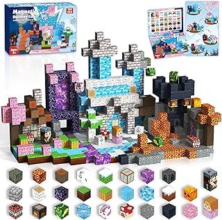 Magnetic Blocks, 150PCS Magnetic Building Blocks Tiles Cubes for Ages 3 4 5 6 7 8 9 10 Boys&Girls, Dark Swordsman Construction Toys STEM Sensory Toys for Kids Birthday Easter Gifts
