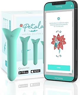 Silicone Pelvic Floor Muscle Dilators - Women Trainer with Smartphone App - 5 Pieces kit