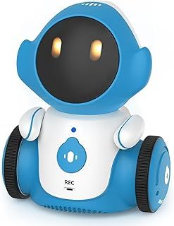 GILOBABY Robot Toys, Rechargeable Smart Talking Robotic for Kids, Intelligent Robot with Voice Controlled Touch Sensor, Dancing, Singing, Recording, Repeat, Gifts for Boys & Girls Age 6-12 (Blue)