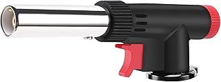 Blow Torch, Professional Kitchen Butane Torch, Chef Cooking Torch Adjustable Flame, for Creme Brulee, BBQ, Baking, Camping(Butane Gas Not Included)