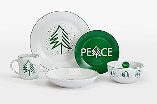 Waterside - 20 Piece Green Dinner Set