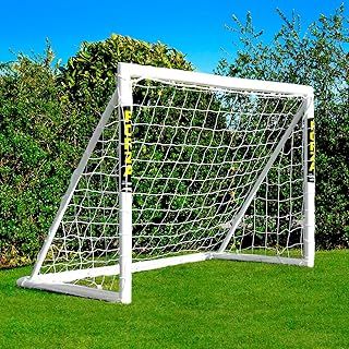 FORZA 6ft x 4ft Football Goal | All Weather uPVC Football Goals – Optional Target Sheet, Football & Carry Bag – Perfect for Practice & Play !