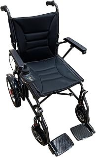 33lb Foldable Electric Wheelchair 2.4 Stones Super Lightweight Folding Power Chair 15 KG Mobility Chair Remote Control 20 ah Battery 6 KMPH 360W (2 X 180W) Dual Motor Aluminium Frame