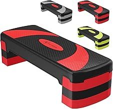 Steppers for Exercise 3 Levels, Aerobic Step Board, Adjustable Height 10cm/15cm/20cm, Steps Equipment for Home & Office