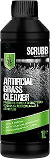 SCRUBB Artificial Grass Cleaner, Natural, Probiotic, Enzyme Cleaner for Fake Grass and Astroturf, Super Concentrate, Deodoriser and Restorer, 1L