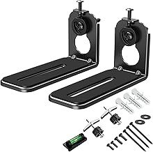ELIVED Universal Soundbar Brackets Mount Sound Bar Wall Brackets Mounting Speaker, Anti-Drop Wall Shelf Holder Fit with Bose, Samsung, JBL, Sonos, Sony, Yamaha, Majority up to 6.8KG, Black EV5013