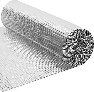 Foil Insulation Roll 10m x 60cm - Radiator Reflector Panels for Floor, Ceiling, Roof, Wall Insulation - 3-in-1 Reflective Foil Insulation Roll - Heat & Vapour Barrier Saves Energy