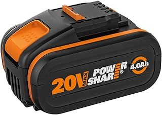 WORX WA3641 6.0Ah Lithium Battery Powershare Battery platform, Black, 20V