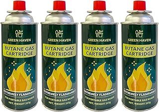 Butane Gas Canisters - EN417 Camping Cylinders for BBQs & Stoves, Reliable Propane Refill, Long-Lasting & Safe for Outdoor Cooking, Camping, Festivals, or Picnics