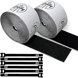 Pedalboard Grip Kit - 3 Metres of Heavy Duty Hook & Loop Tape Plus 6 Reusable Cable Ties for Guitar or Bass Pedal Board Mounting and Cable Management