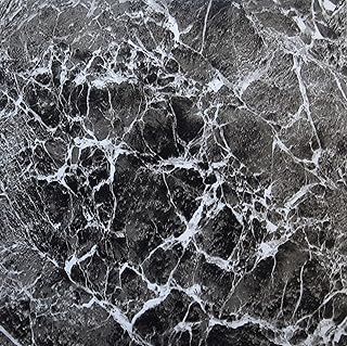50 VINYL FLOOR TILES: Black/Grey Marble SELF-STICK by busy bee