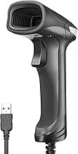 Eyoyo USB QR 2D Barcode Scanner, Handheld Wired Bar Code Reader PDF417 Data Matrix for Mobile Payment, Pos System, Supermarket Inventory Management, Plug and Play, Extra Long USB Cable