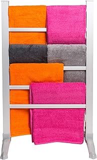 Homefront Electric Heated Clothes Airer Dryer Rack Indoor Free Standing Deluxe Eco Dry-Energy Efficient, Costs Less Than 3p Per Hour, (HF1987), Silver, H90.5CM X W53.5CM X D36CM